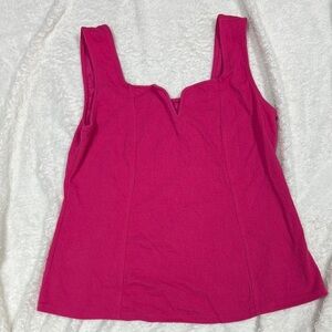 Ava & Viv Pink Fitted Bustier Tank Top